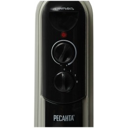 Масляный обогреватель РЕСАНТА ОМПТ-12Н [67/3/5] 2,5кВт, 570x140x650, 12 секций, 12,2 кг }